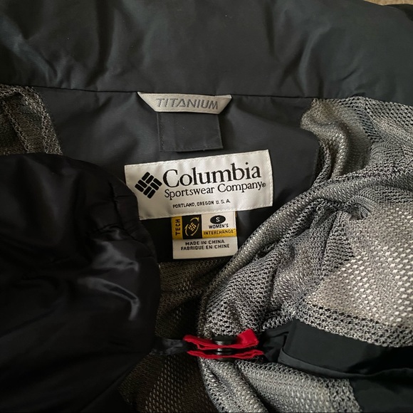 Columbia 3 in 1 jacket coat women's S red grey - Picture 11 of 16